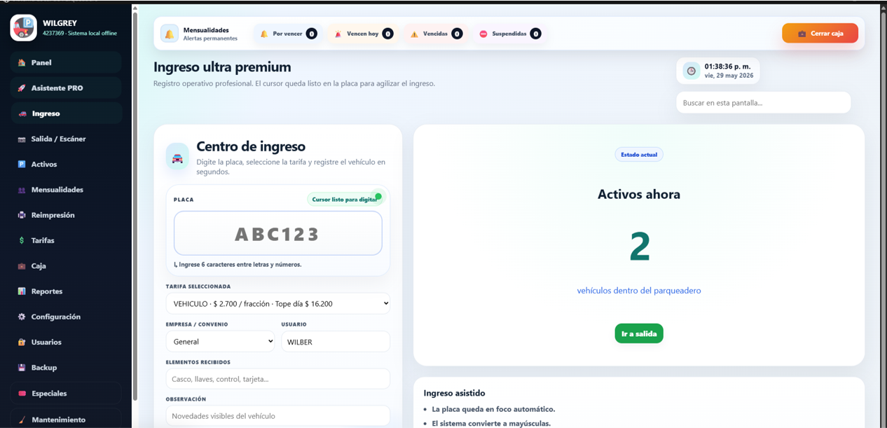 Ingreso ultra premium
